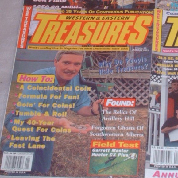 Lot of 6 Western & Eastern Treasures magazines - metal detecting, bottle hunting - Picture 6 of 7